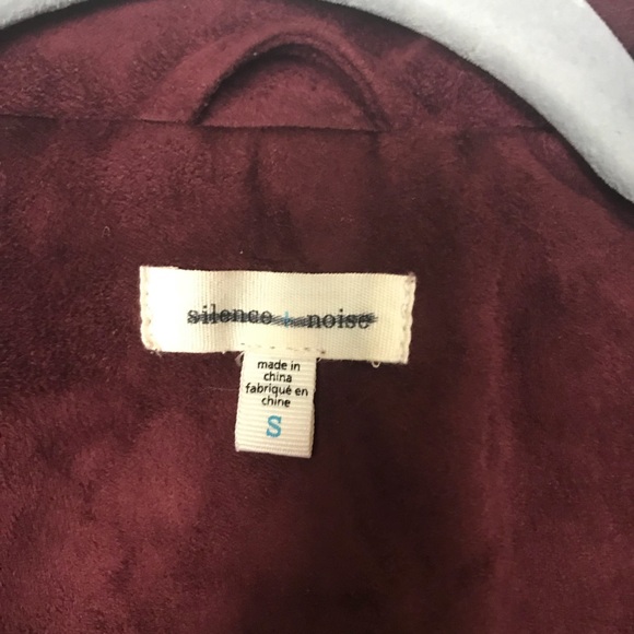 NWT Urban Outfitters Moto Jacket Faux Suede Sz S - Picture 5 of 8